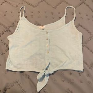 Cute cropped tank from Garage in light blue color